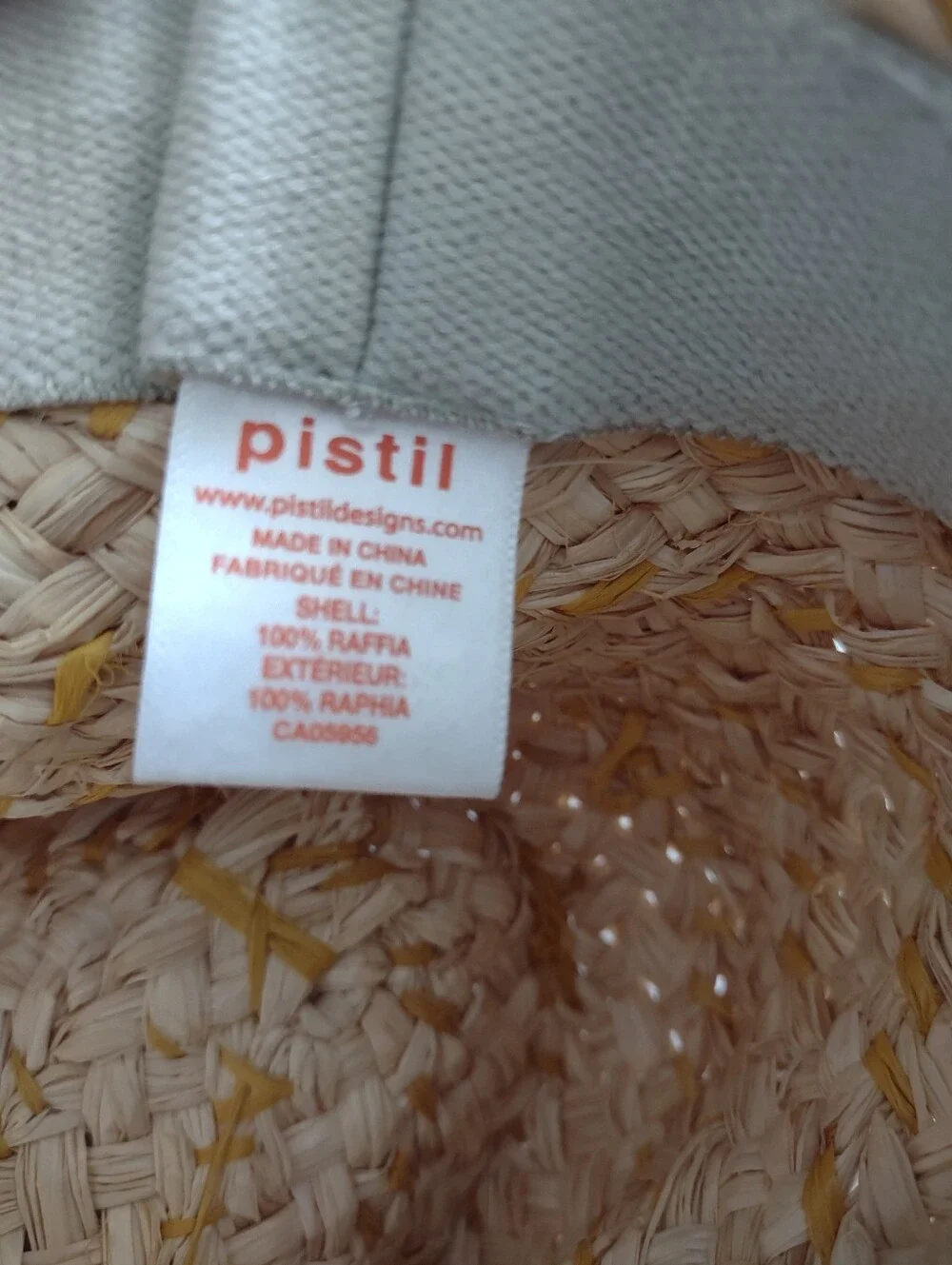 Pistil Braided Raffia Handmade Sun Hat Natural Color